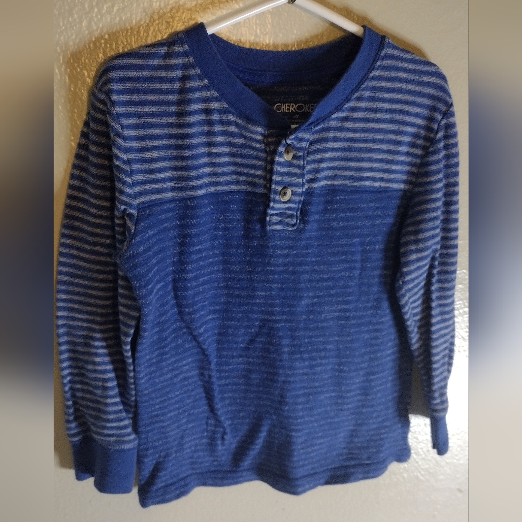 Cherokee Striped Button Down